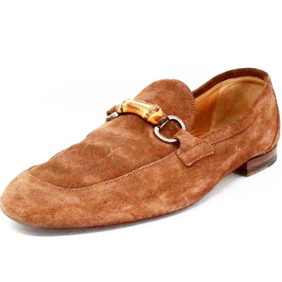 Gucci Mens Jordaan Suede Loafers item #40494 main image 9